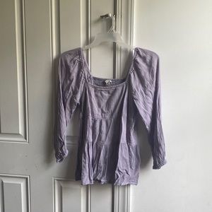 American Eagle Light Purple Medium Blouse